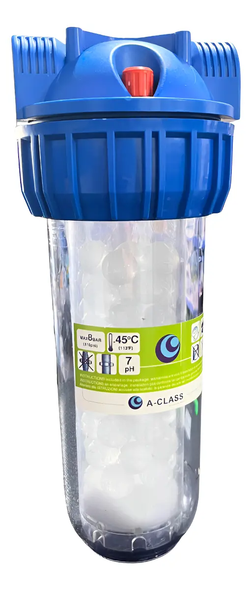 Prefiltro Ablandador De Agua Con Cartucho De Sales De Polifosfatos