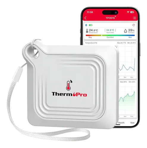 Termómetro Higrómetro Digital Bluetooth Ultraportable THERMOPRO TP-351